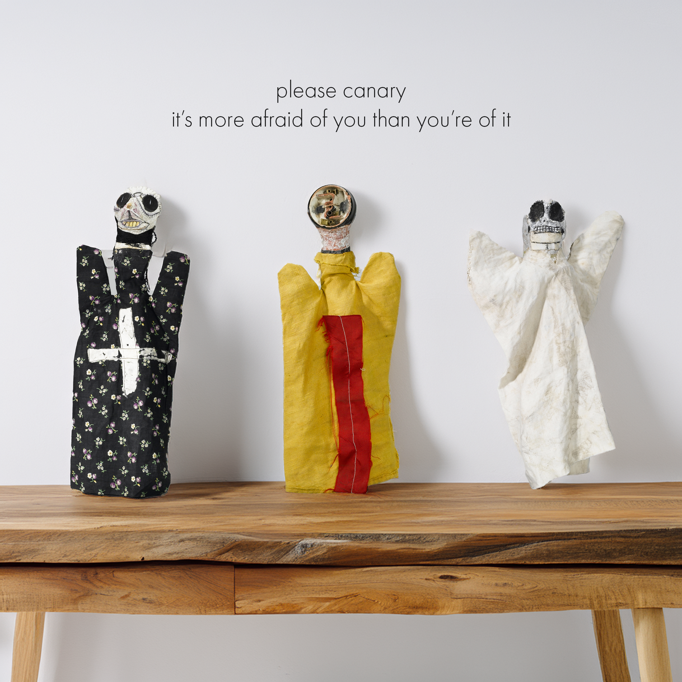 please canary - it's more afraid of you than you're of it